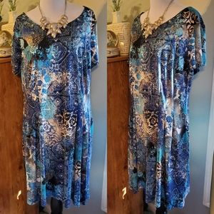 Connected | Short Sleeve Fit & Flare Dress